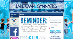 Desktop Screenshot of laketowngym.org